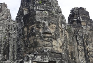 Face at the bayon temple
